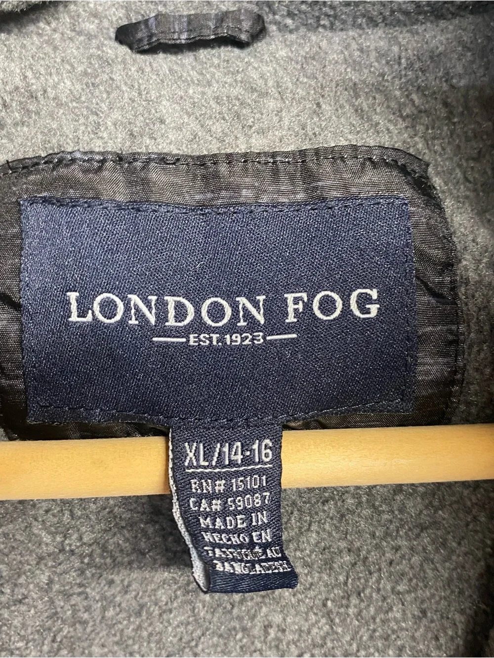 London Fog black winter